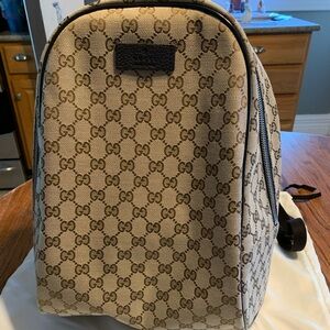 New Gucci Canvas Travel backpack